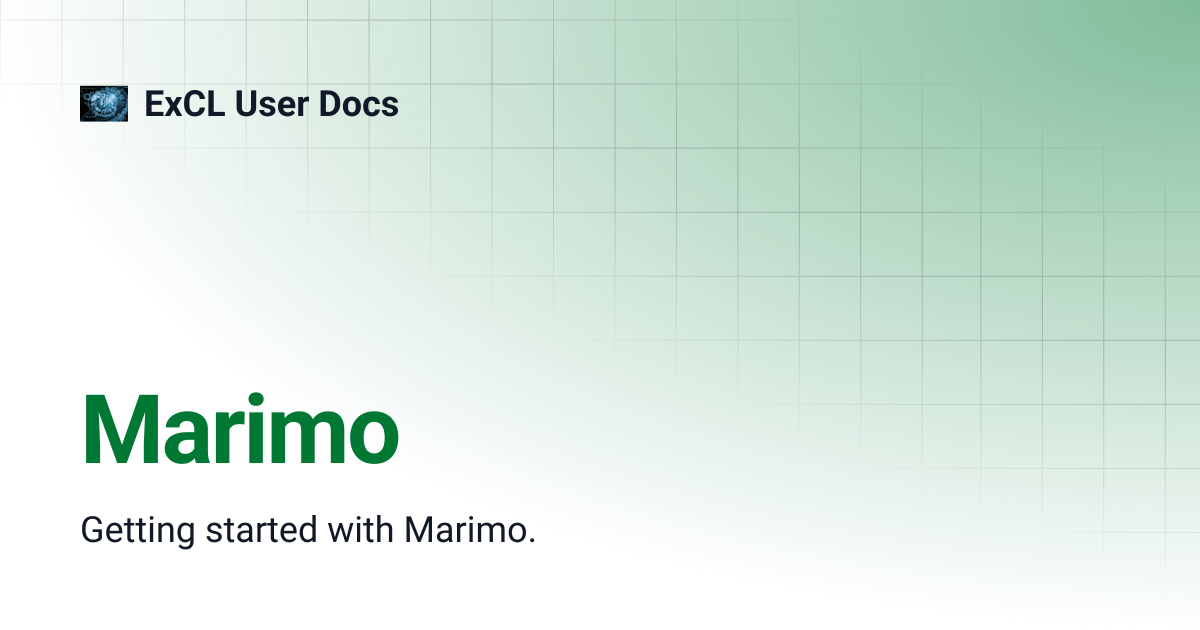 Marimo | ExCL User Docs